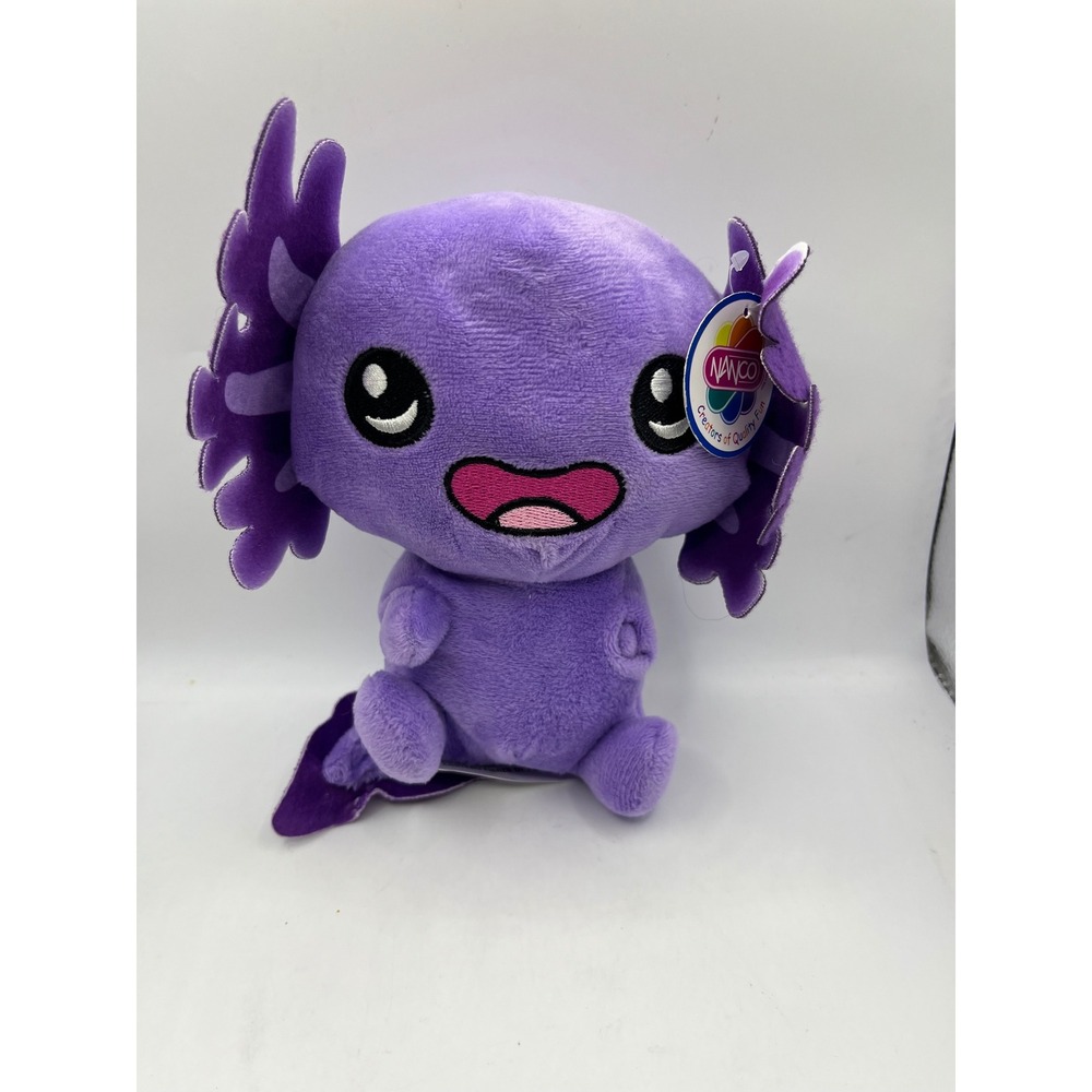 Nanco Purple Axolotl Plush Toy Creature of Quality Fun Stuffed Animal‎